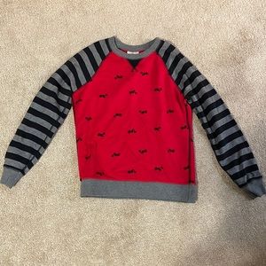 Hanna Andersson sweatshirt with motorcycle print, size 140/ US 10